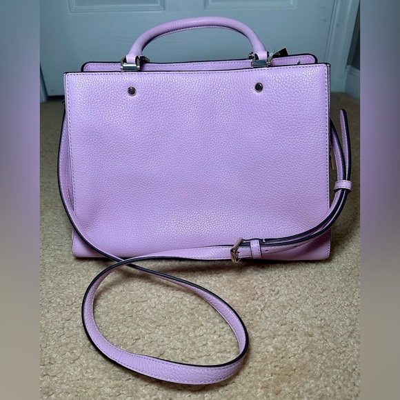 Kate Spade Lavender Leila Satchel Bag Quartz Pink - Picture 3 of 8